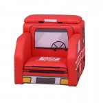 Fotoliu Masina de Pompier cu cardu de lemn si cu 2 compartimente de stocare Fire Engine Sofa